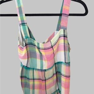 LOFT Multicolor Plaid Camisole Top